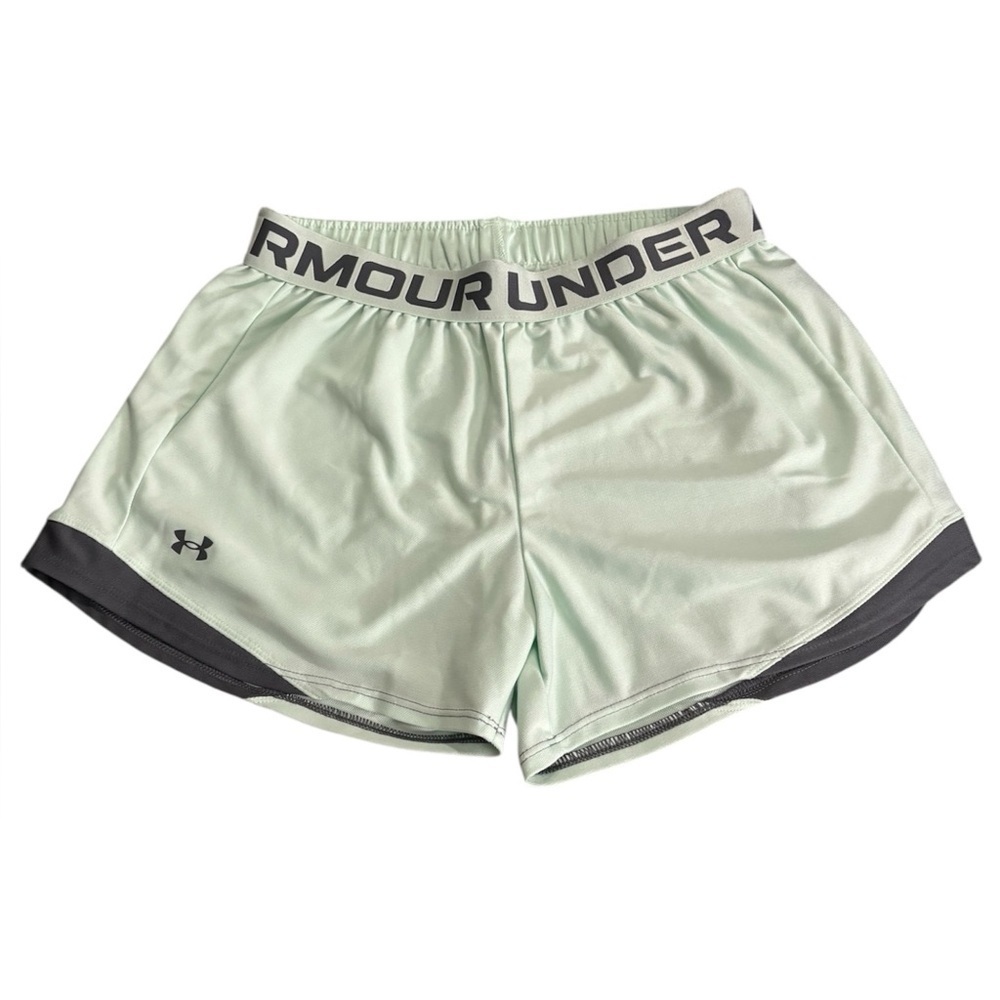 Under Armour Women's Mint and Charcoal Athletic Shorts
